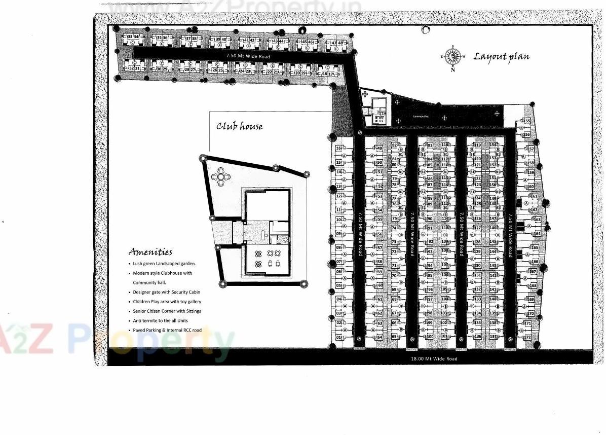 Layout of real estate project Shrikunj Residency located at Alamgir, Vadodara, Gujarat