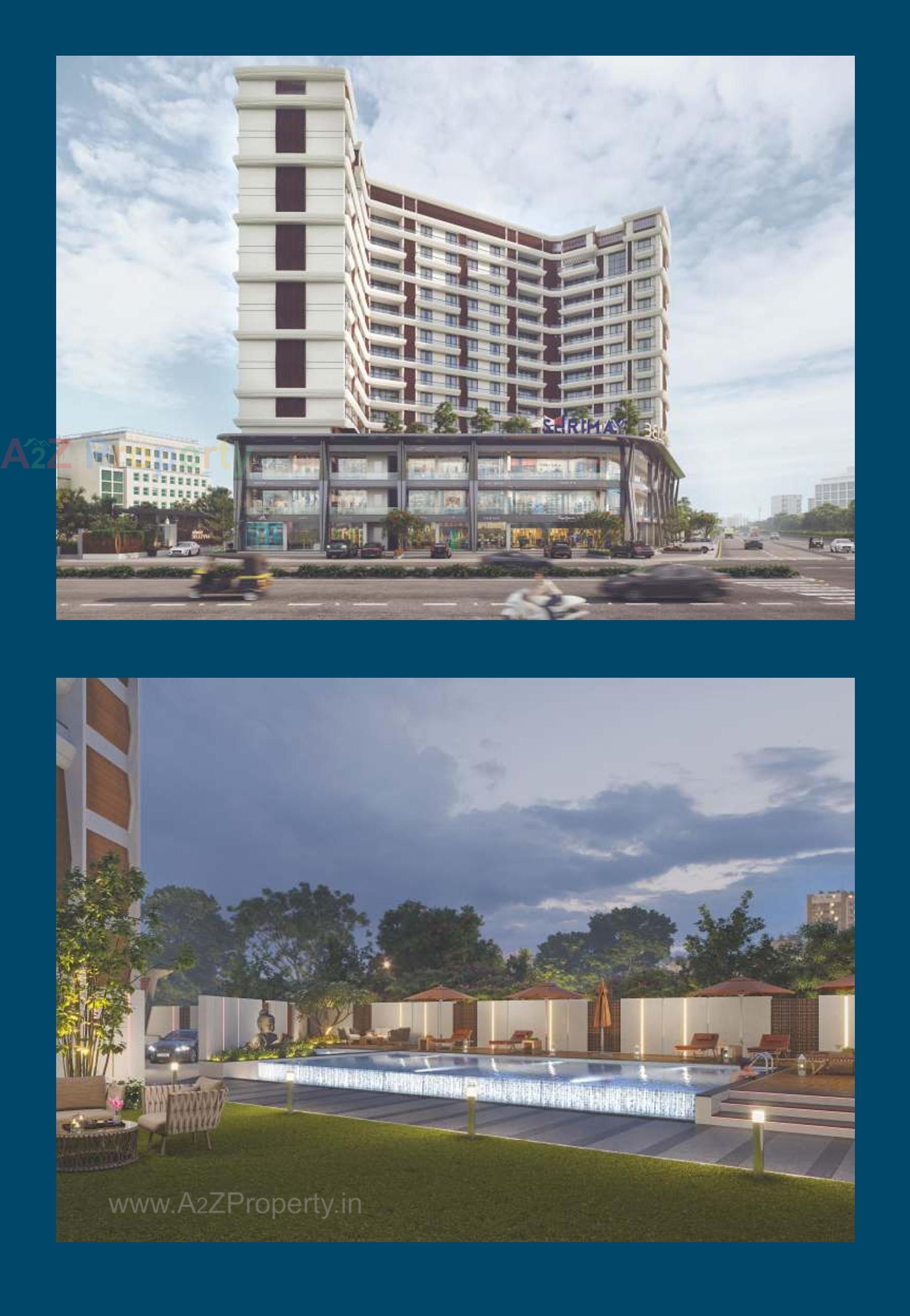 3D Elevation of real estate project Shrimay Bellevue located at Sama, Vadodara, Gujarat