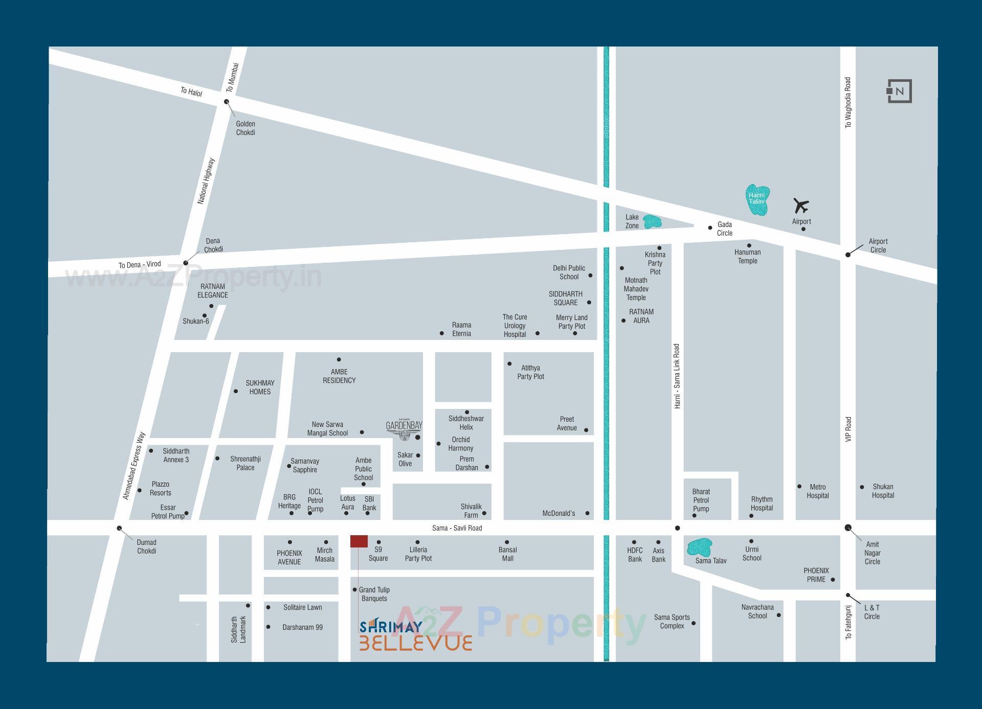  of real estate project Shrimay Bellevue located at Sama, Vadodara, Gujarat