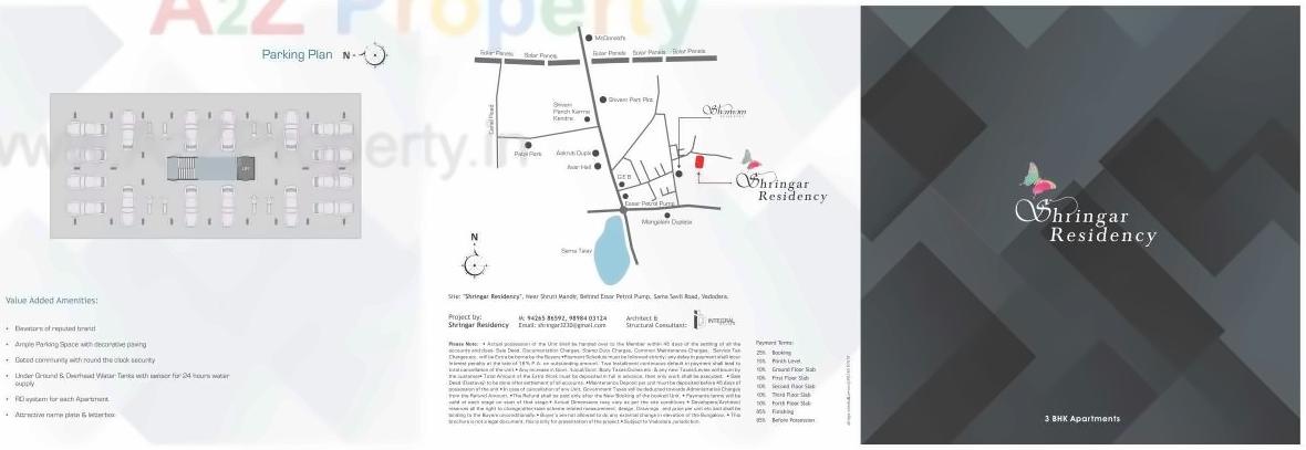  of real estate project Shringar Residency located at Sama, Vadodara, Gujarat
