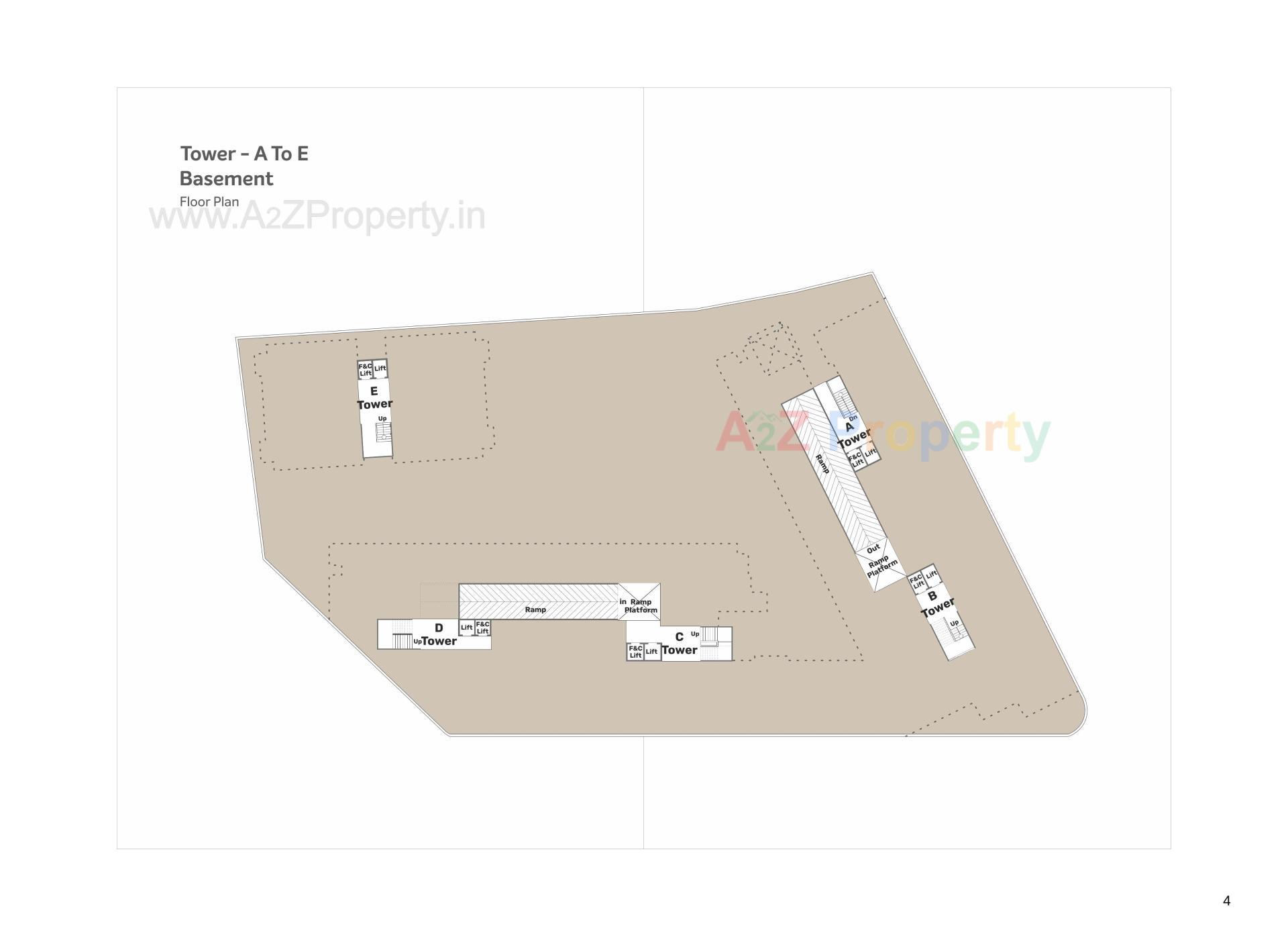 Layout of real estate project Shubh Icon located at Makarpur, Vadodara, Gujarat