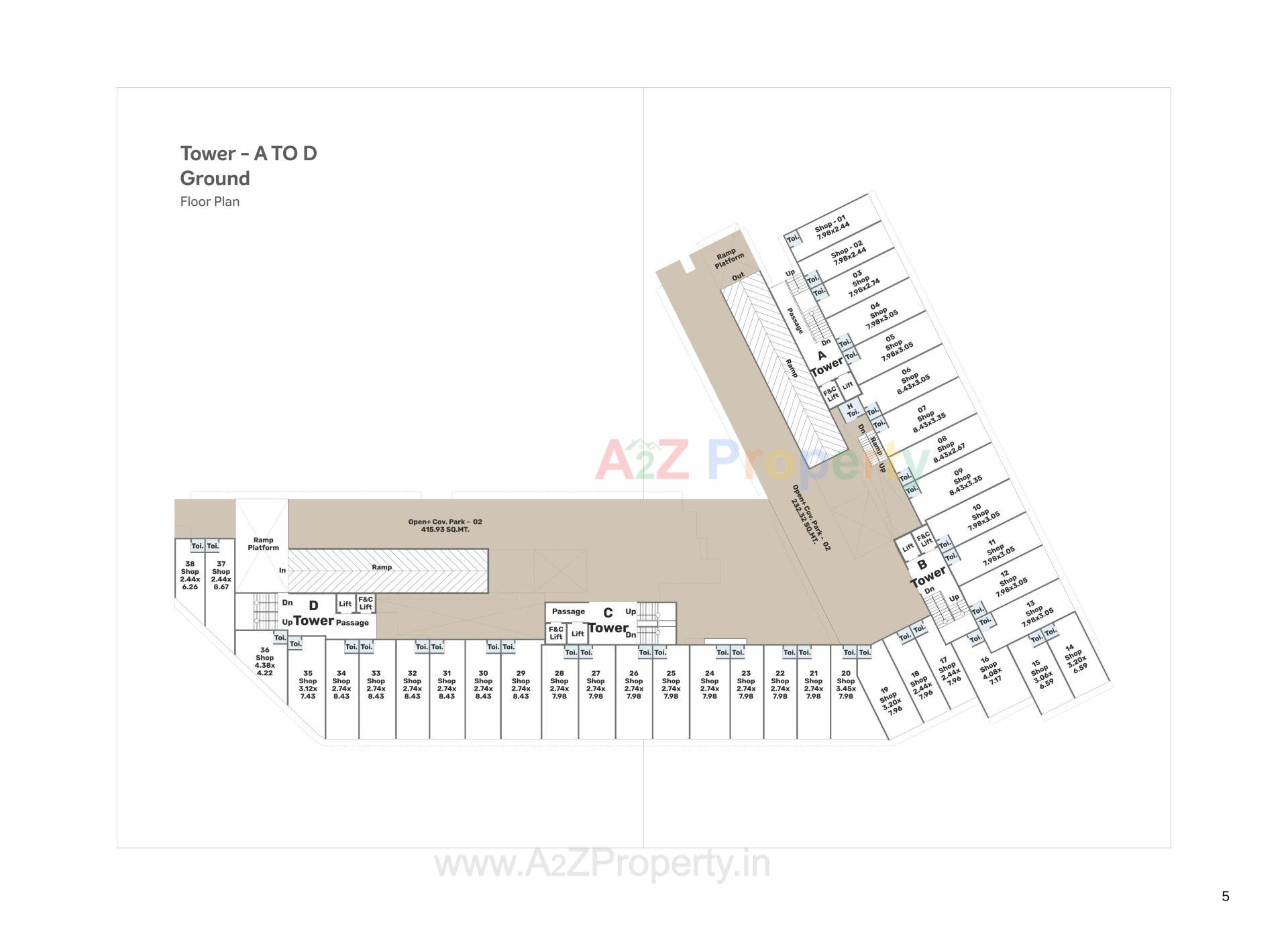 Layout of real estate project Shubh Icon located at Makarpur, Vadodara, Gujarat