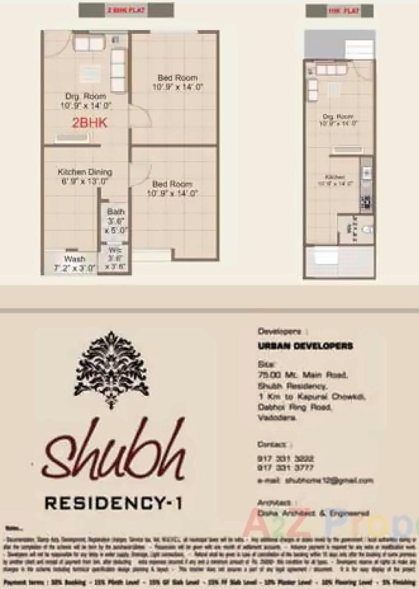 Layout of real estate project Shubh Residency located at Ratanpur, Vadodara, Gujarat