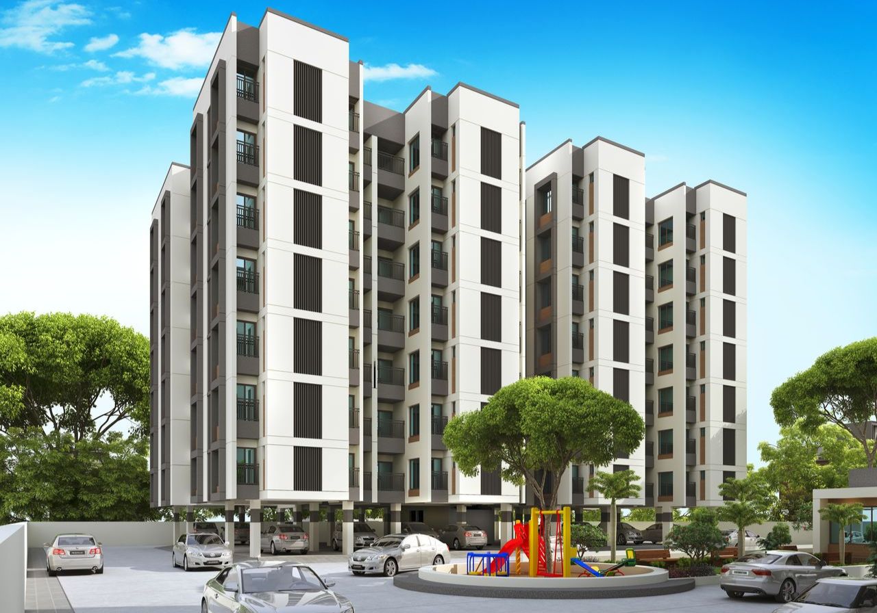 3bhk View of real estate project Shubh Residency located at Makarpura, Vadodara, Gujarat