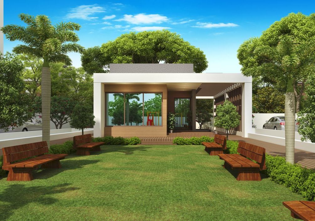Clubhouse View of real estate project Shubh Residency located at Makarpura, Vadodara, Gujarat