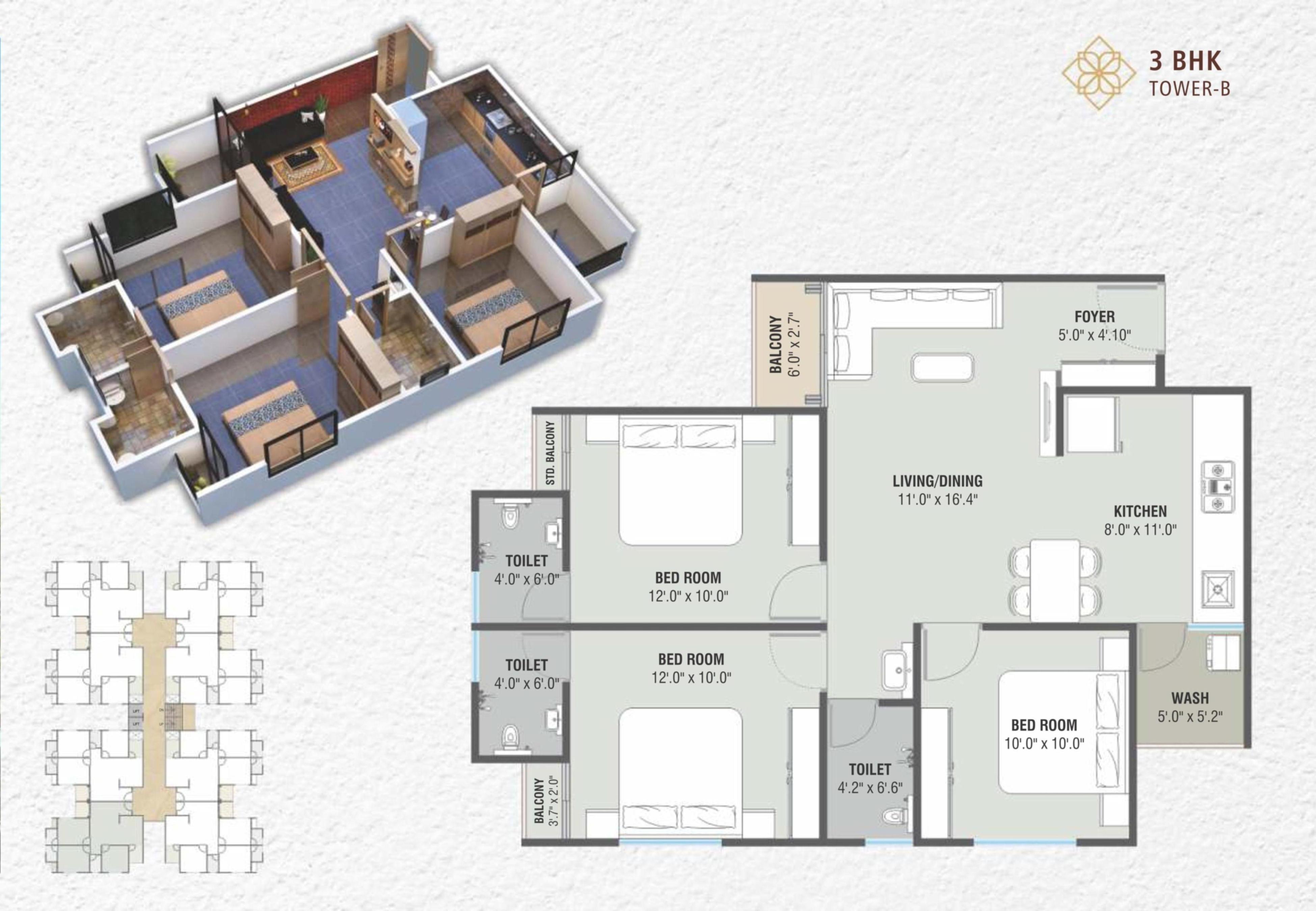 Layout of real estate project Shubh Residency located at Makarpura, Vadodara, Gujarat
