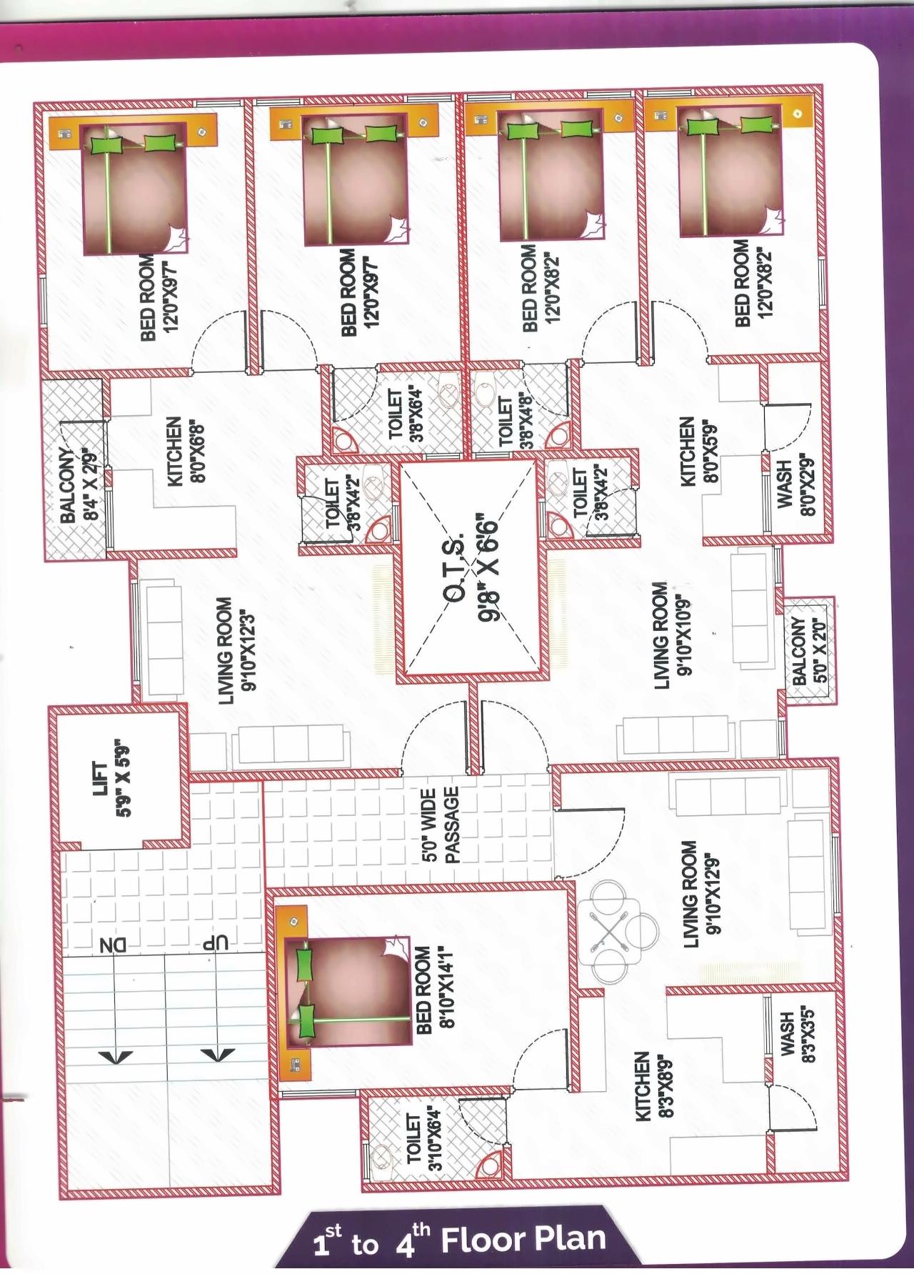Layout of real estate project Shubham Avenue located at Kasba, Vadodara, Gujarat