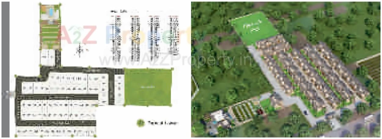 Layout of real estate project Shubham Bunglows located at Padra, Vadodara, Gujarat