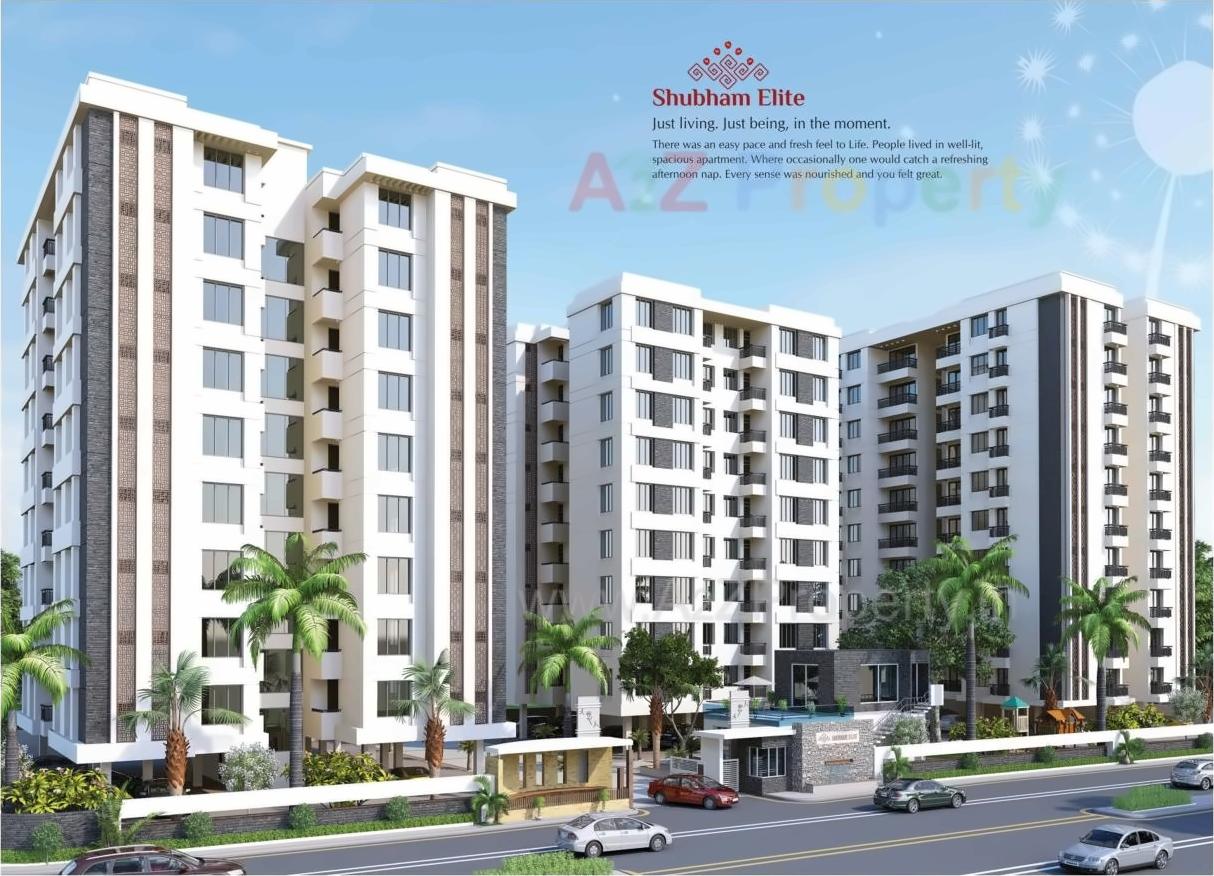 3D Elevation of real estate project Shubham Elite located at Harni, Vadodara, Gujarat
