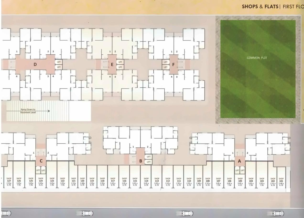 Layout of real estate project Shukan Aroma located at Savad, Vadodara, Gujarat