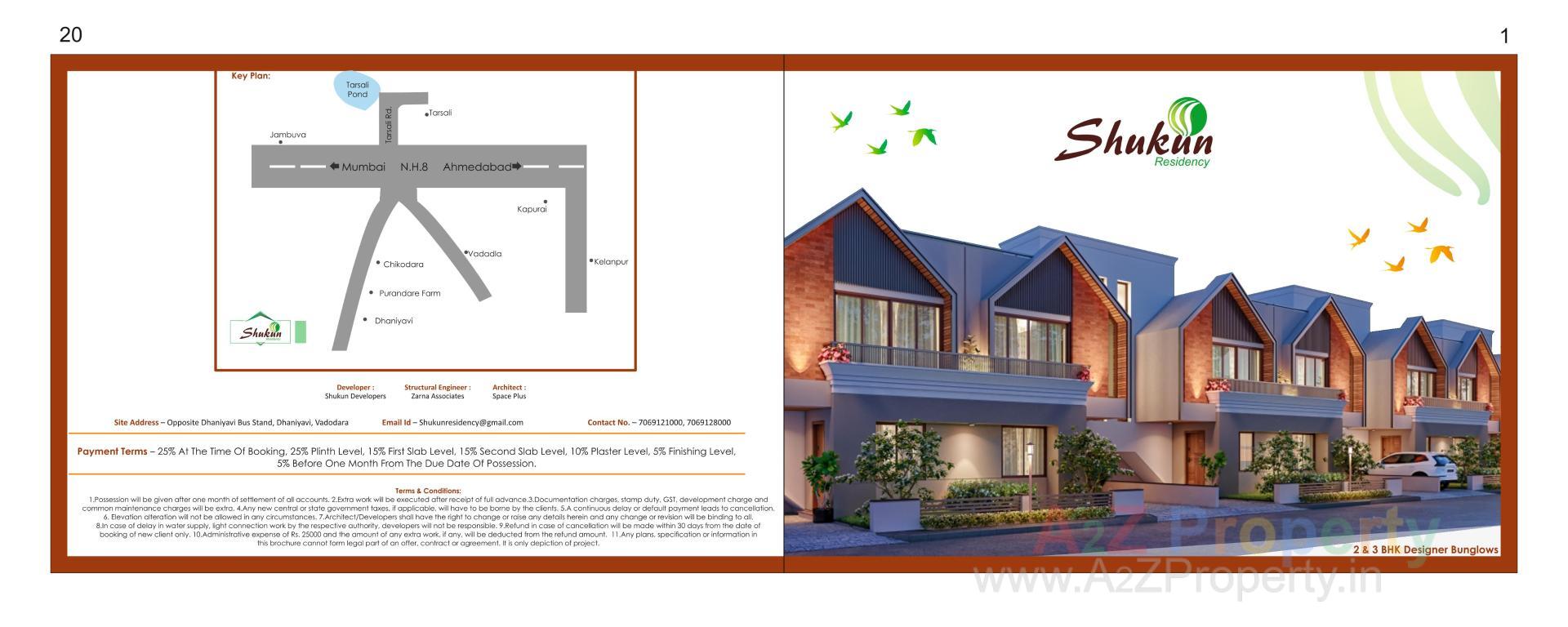  of real estate project Shukun Residency located at Dhaniyavi, Vadodara, Gujarat