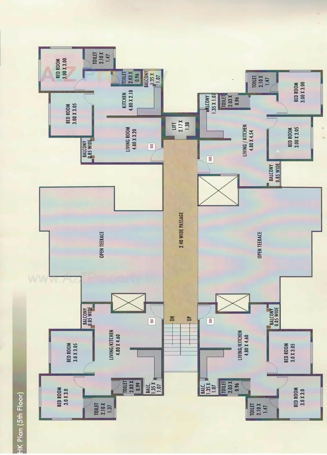 Layout of real estate project Shyam Heights located at Chhani, Vadodara, Gujarat