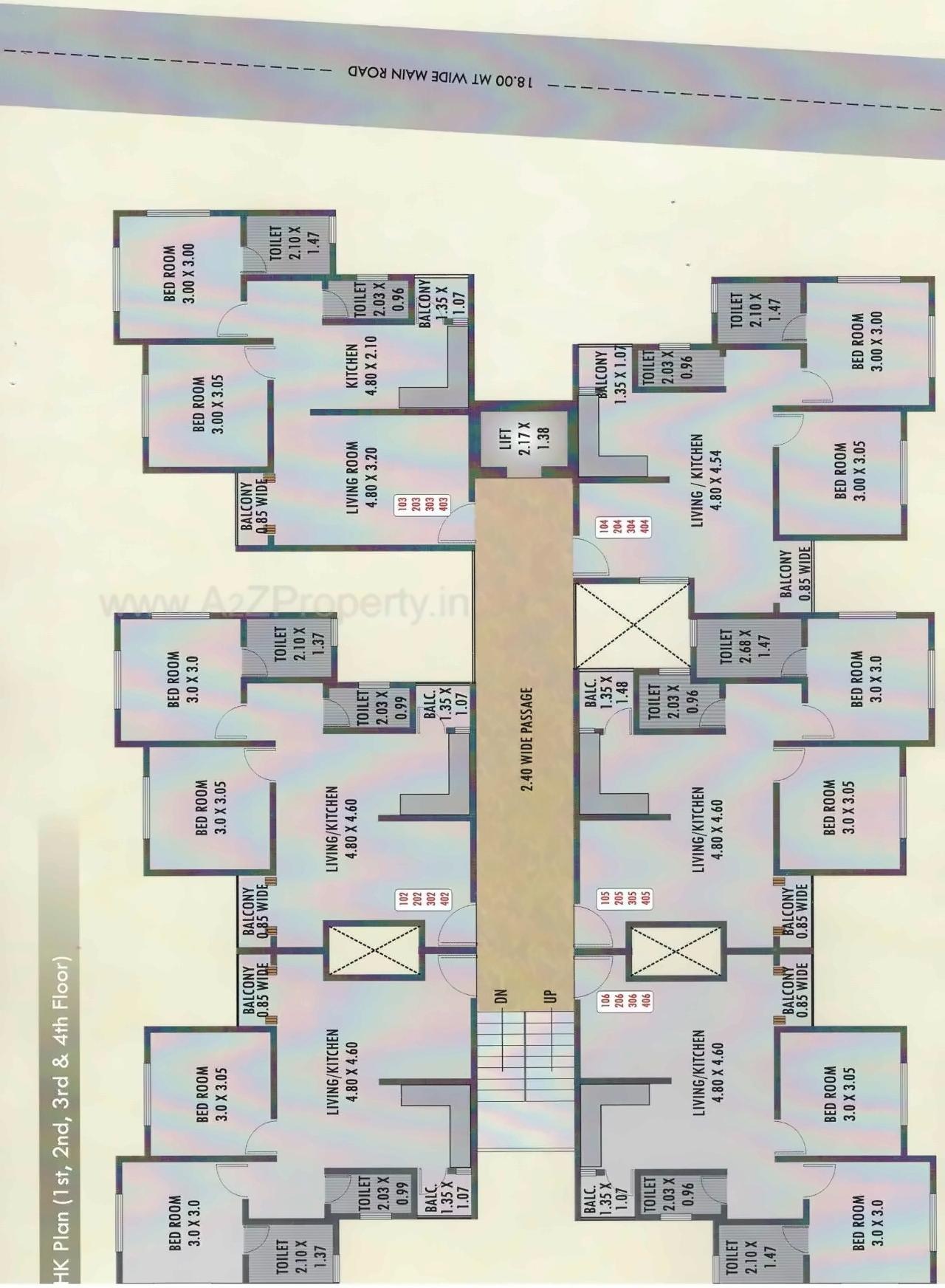 Layout of real estate project Shyam Heights located at Chhani, Vadodara, Gujarat