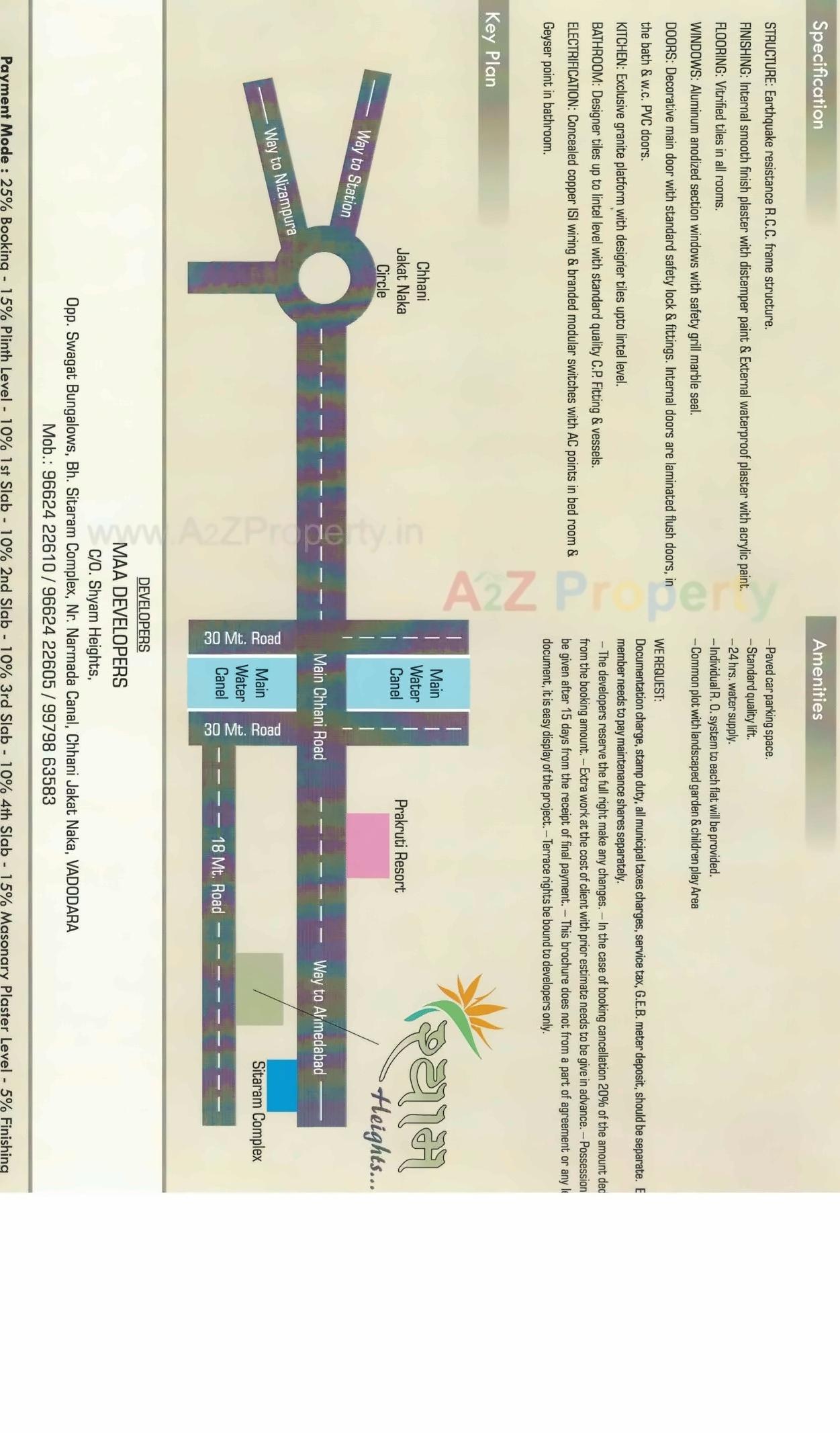  of real estate project Shyam Heights located at Chhani, Vadodara, Gujarat