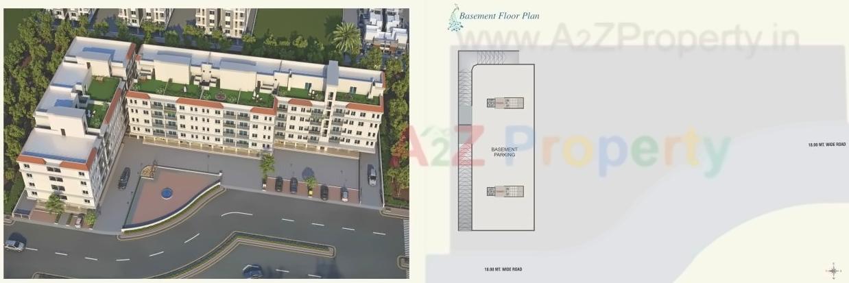 Layout of real estate project Shyam Icon located at Kalali, Vadodara, Gujarat
