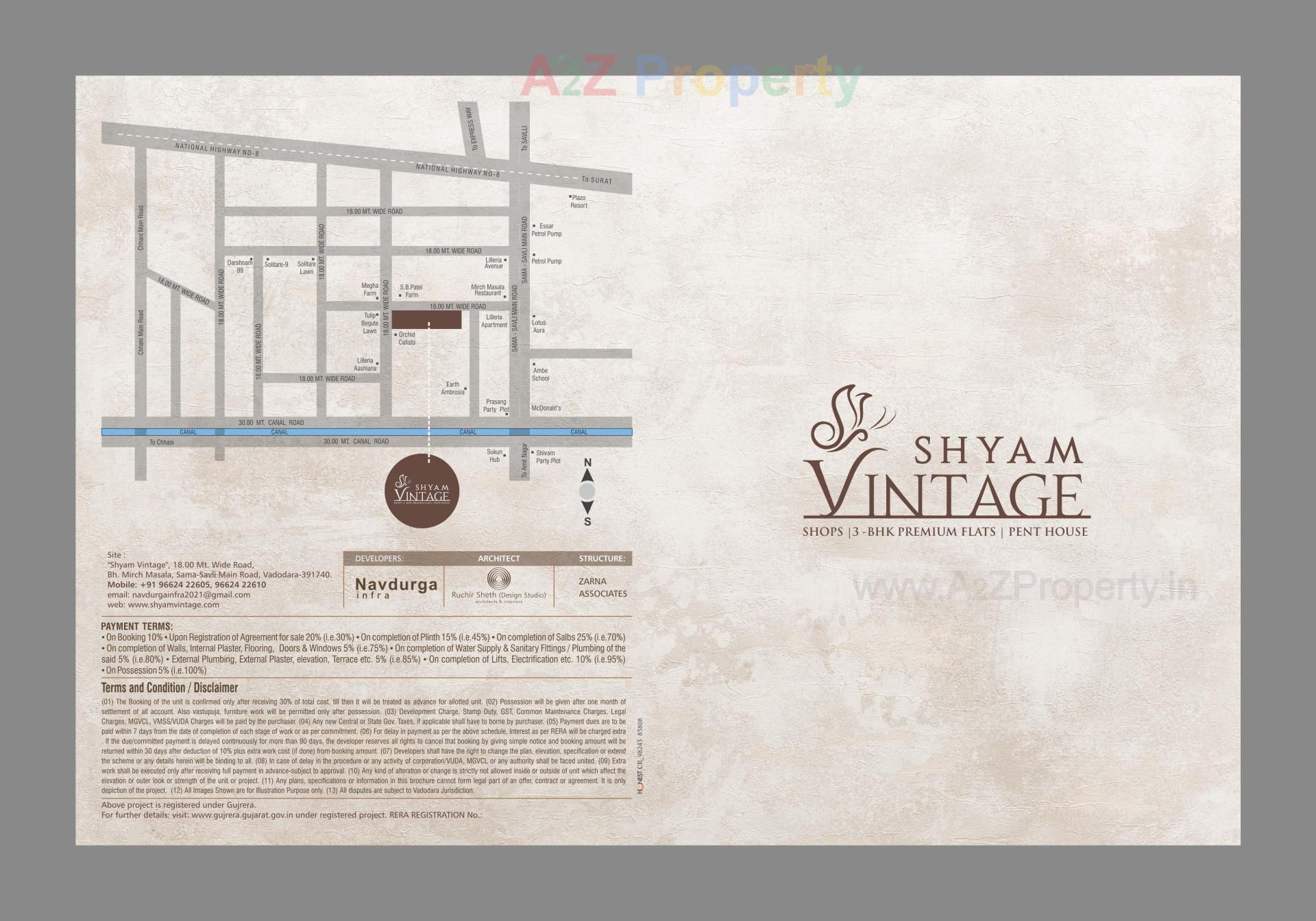  of real estate project Shyam Vintage located at Sama, Vadodara, Gujarat