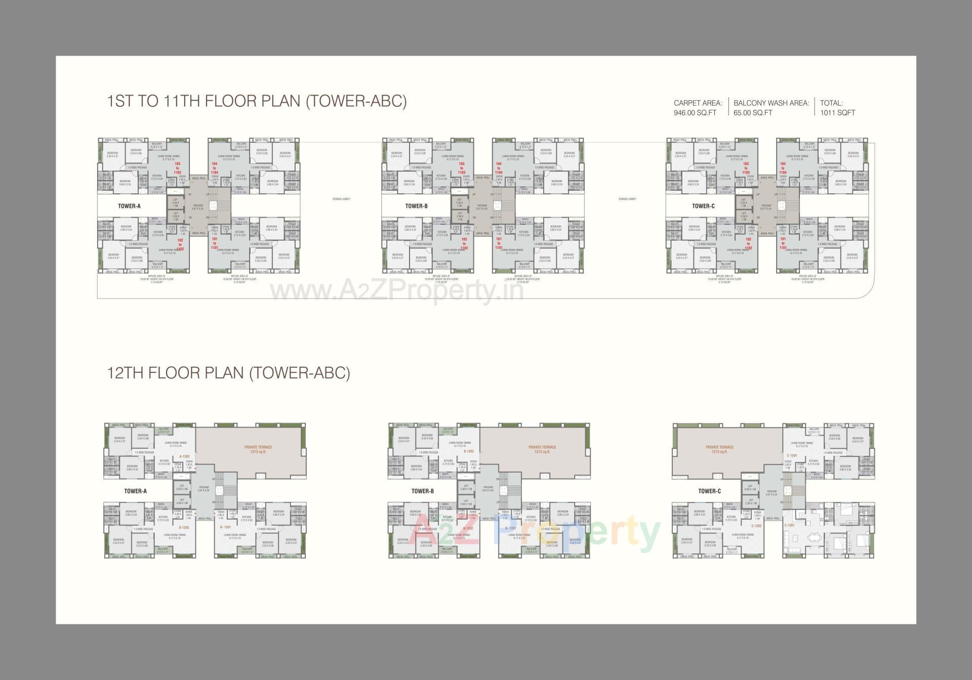 Layout of real estate project Shyam Vintage located at Sama, Vadodara, Gujarat