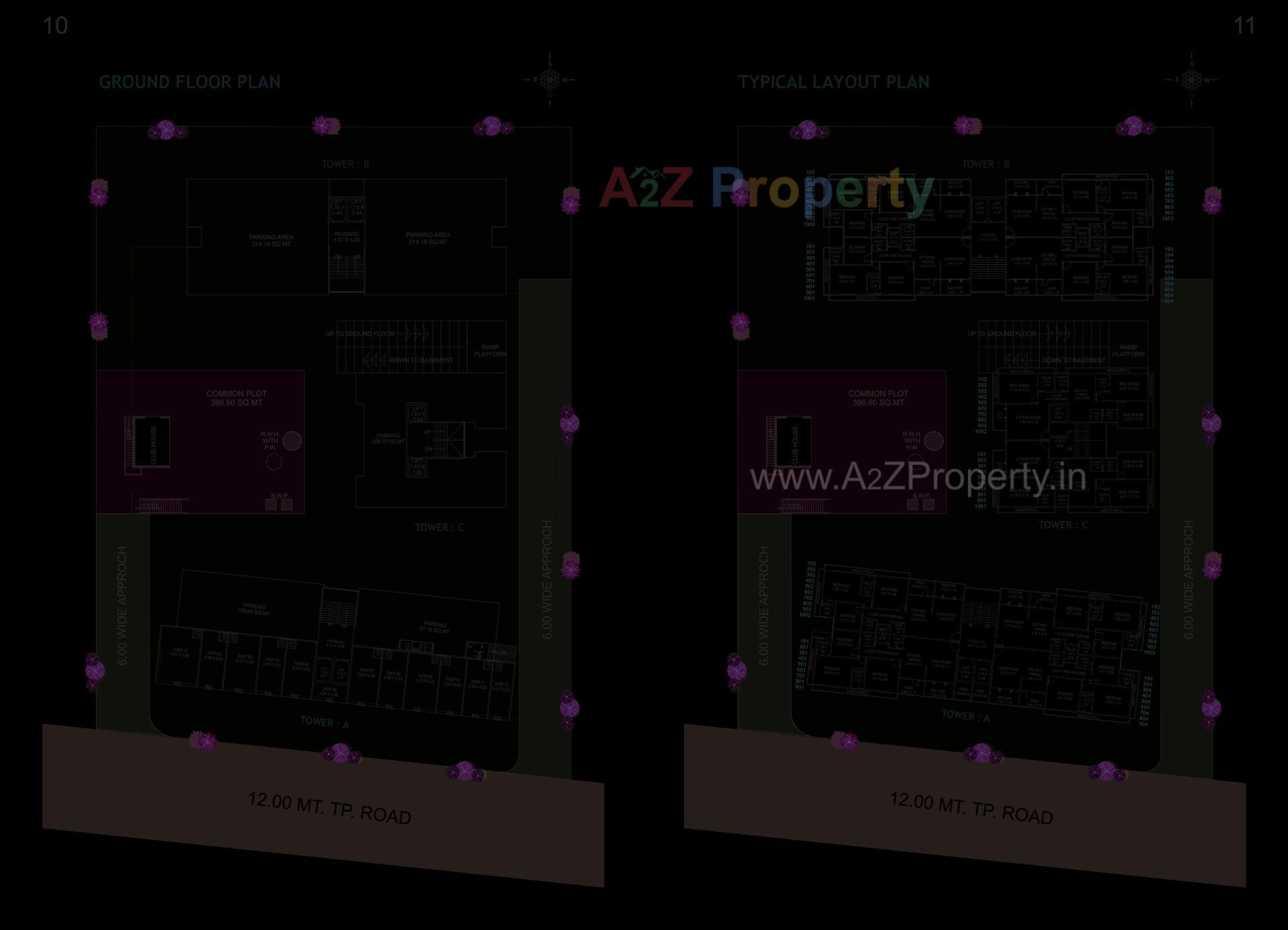 Layout of real estate project Shyama Icon located at Sevasi, Vadodara, Gujarat