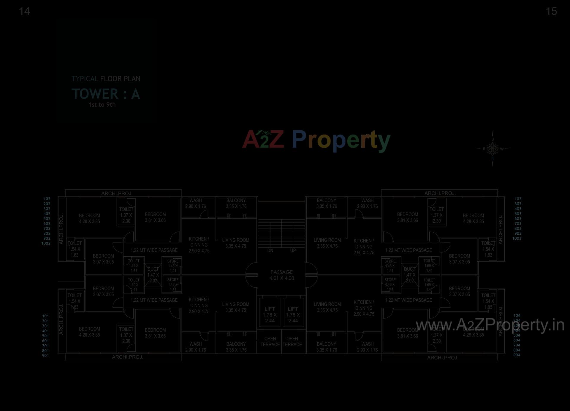 Layout of real estate project Shyama Icon located at Sevasi, Vadodara, Gujarat
