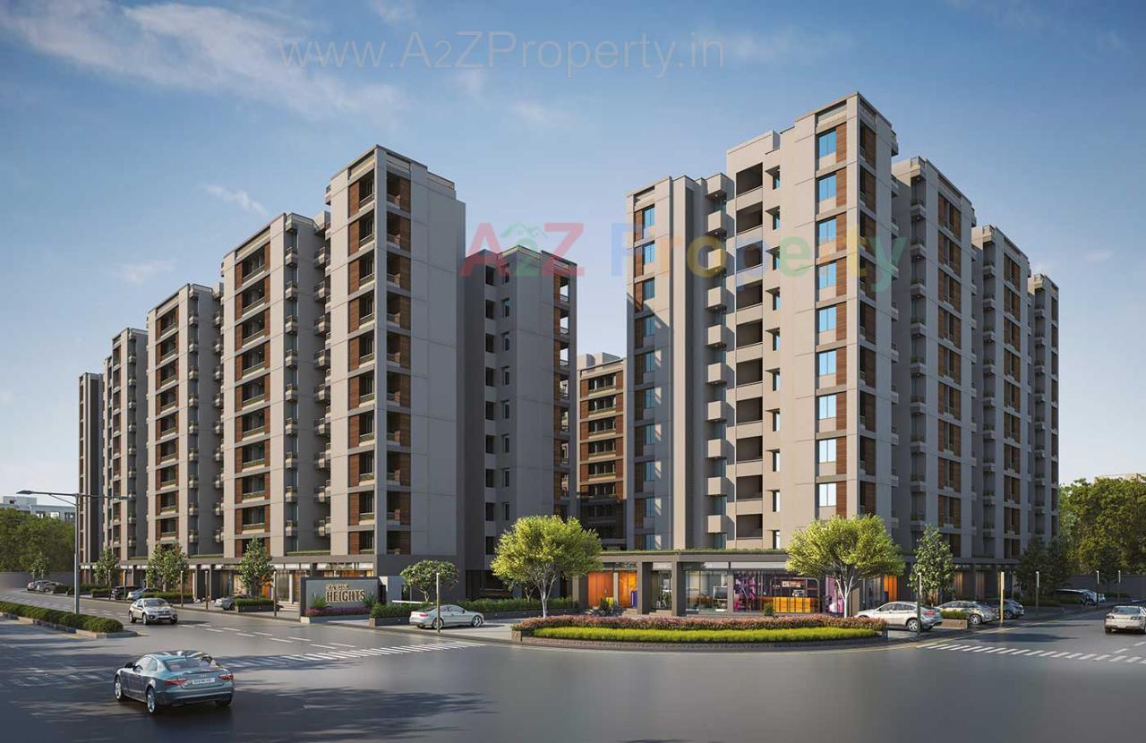 3D Elevation of real estate project Shyamal Heights located at Ankhol, Vadodara, Gujarat