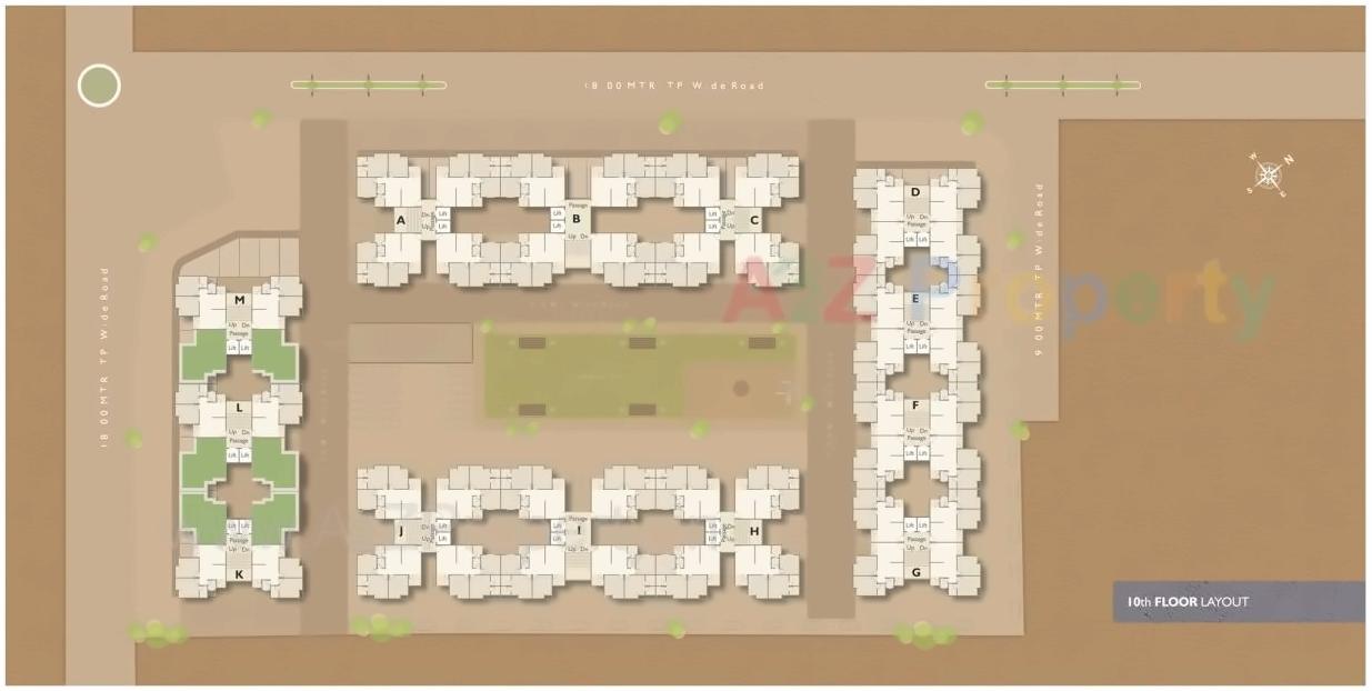 Layout of real estate project Shyamal Heights located at Ankhol, Vadodara, Gujarat