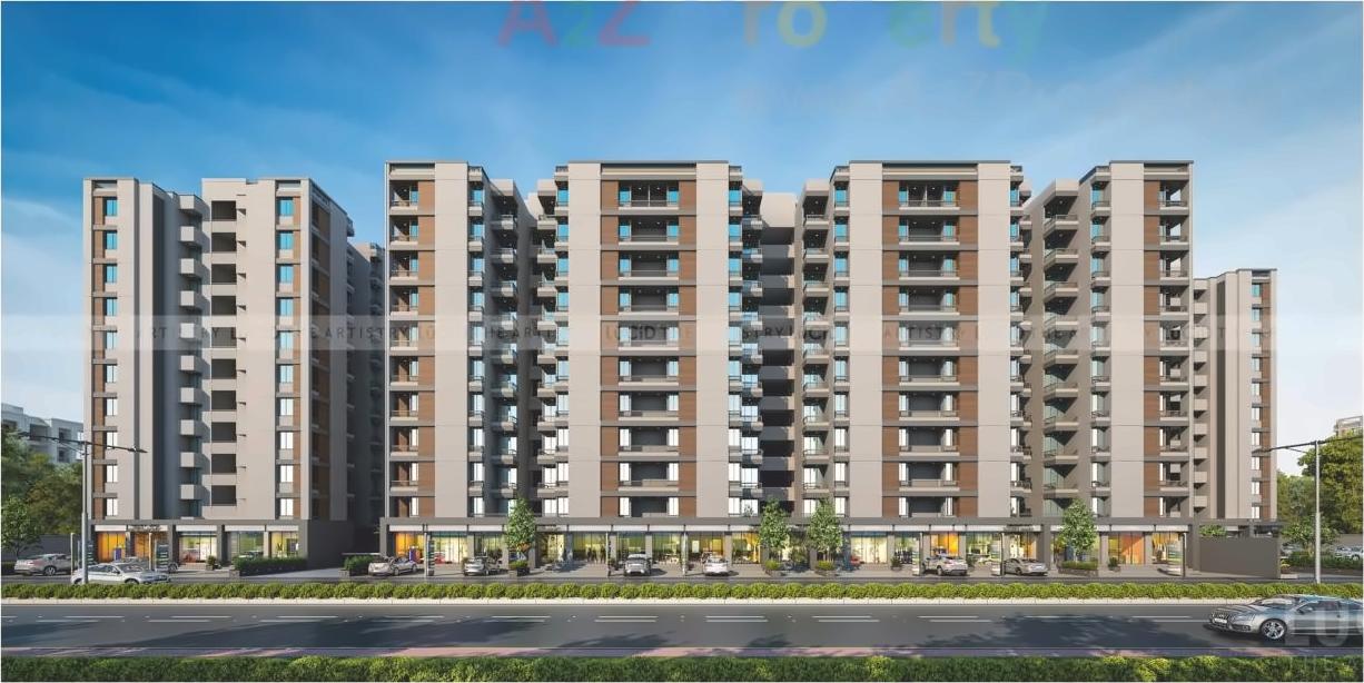 3D Elevation of real estate project Shyamal Heights located at Ankhol, Vadodara, Gujarat