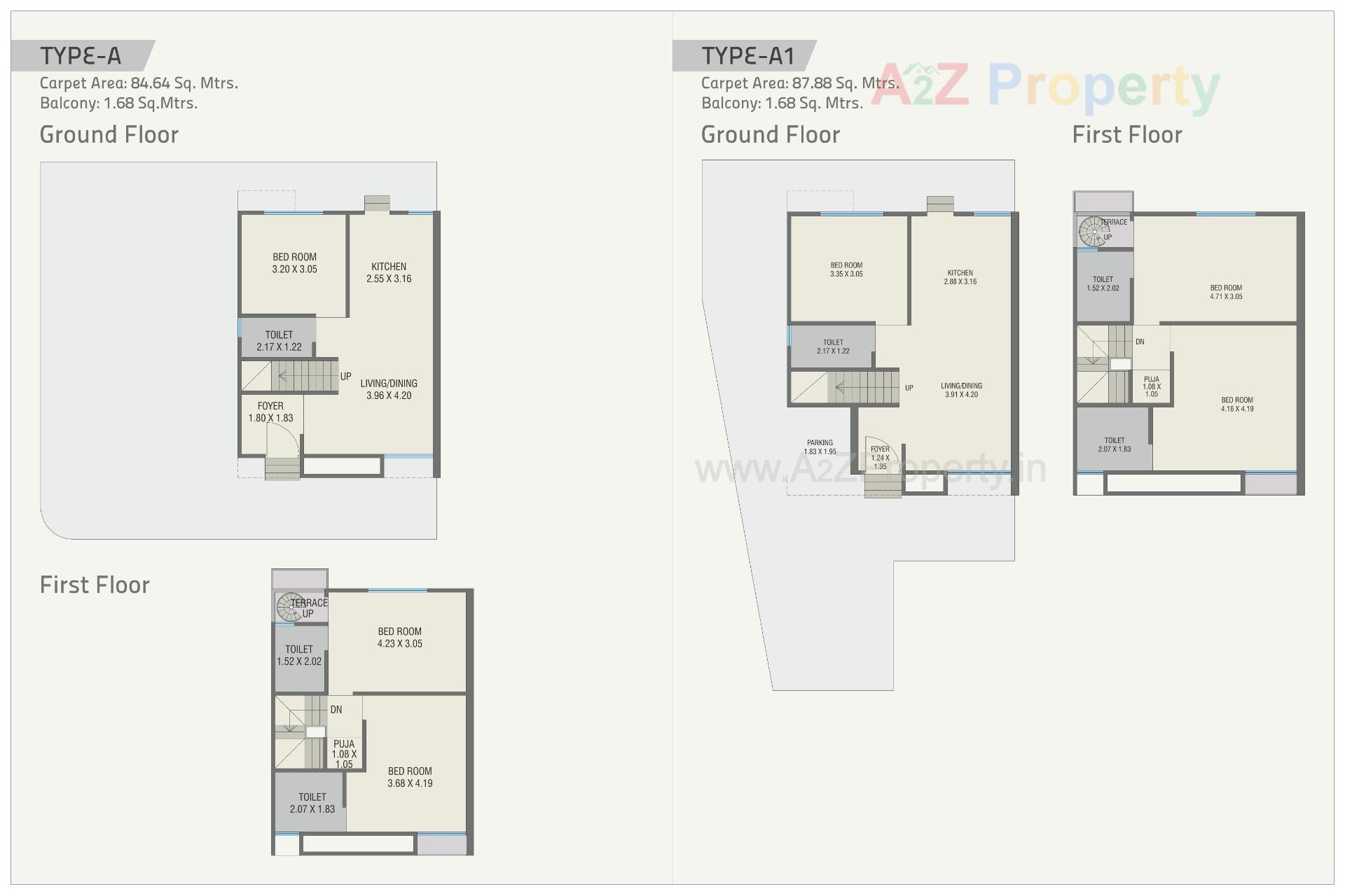 Layout of real estate project Shyamal Orchid located at Ankhol, Vadodara, Gujarat