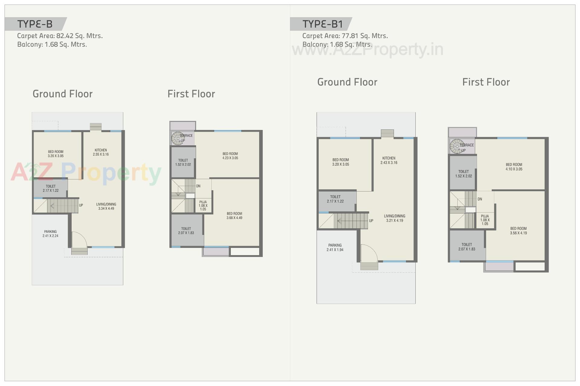 Layout of real estate project Shyamal Orchid located at Ankhol, Vadodara, Gujarat