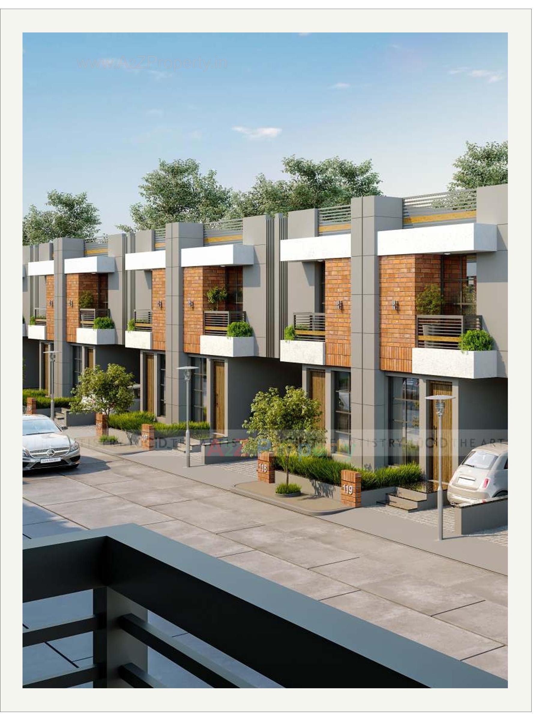 3D Elevation of real estate project Shyamal Orchid located at Ankhol, Vadodara, Gujarat