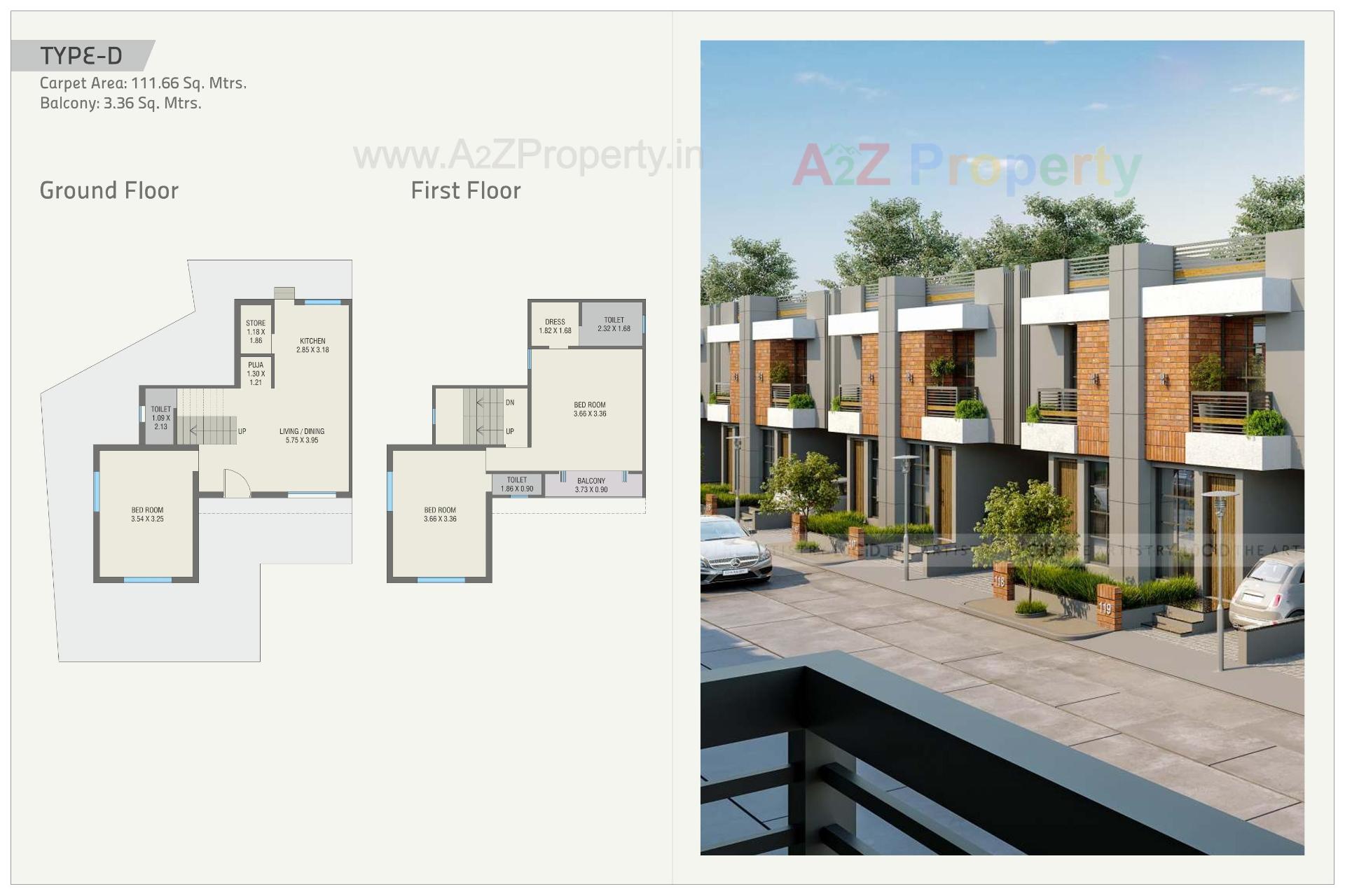 Layout of real estate project Shyamal Orchid located at Ankhol, Vadodara, Gujarat