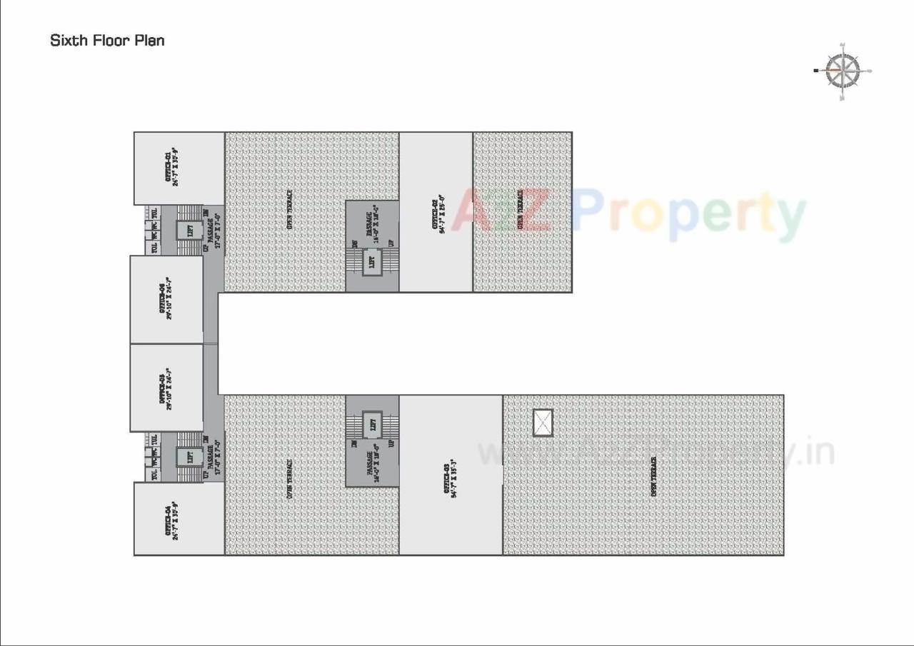 Layout of real estate project Shyamal Park located at Tandalaja, Vadodara, Gujarat