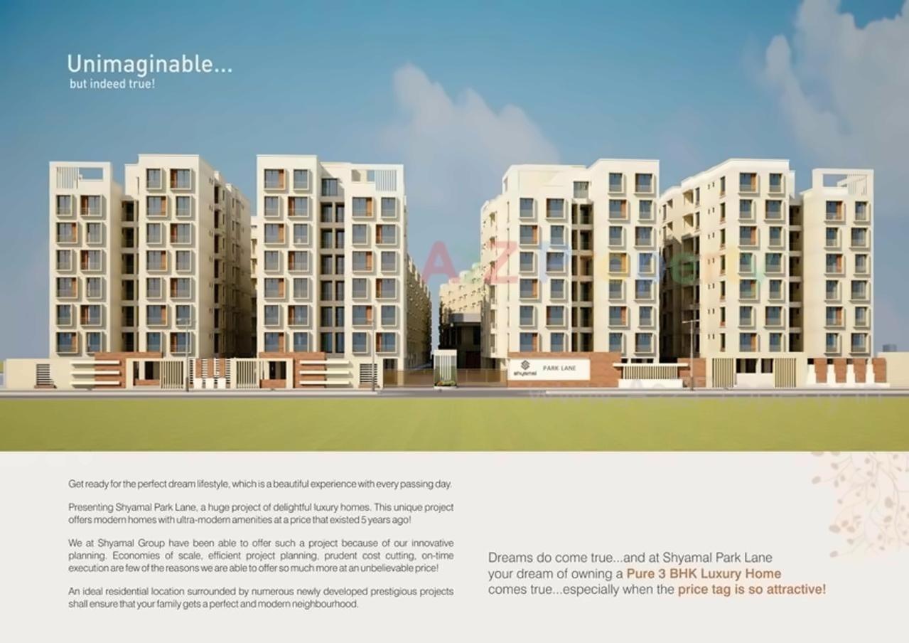 3D Elevation of real estate project Shyamal Park located at Tandalaja, Vadodara, Gujarat