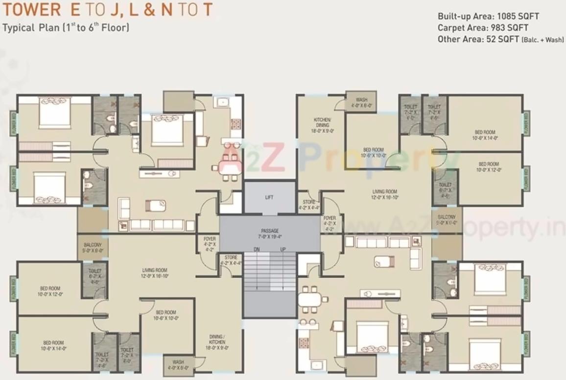 Layout of real estate project Shyamal Park located at Tandalaja, Vadodara, Gujarat