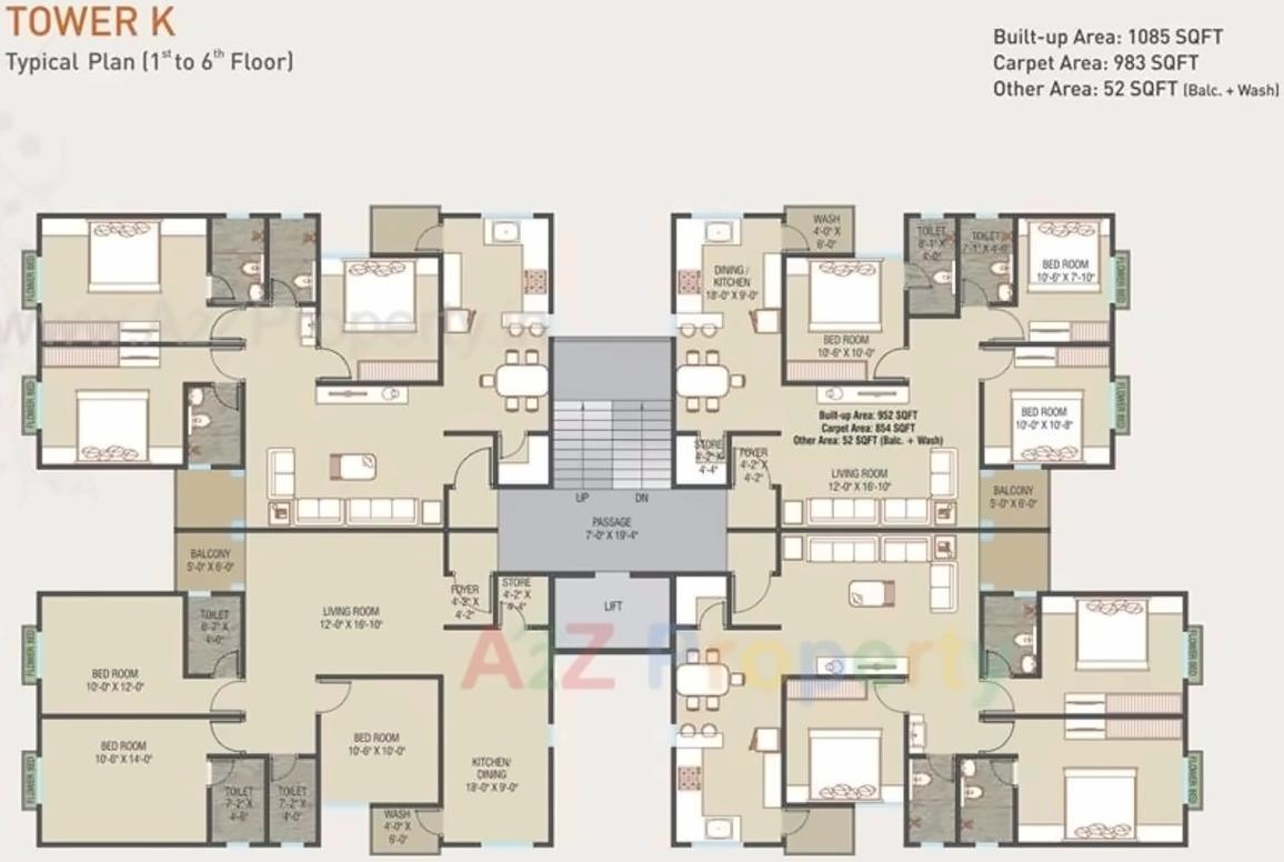 Layout of real estate project Shyamal Park located at Tandalaja, Vadodara, Gujarat