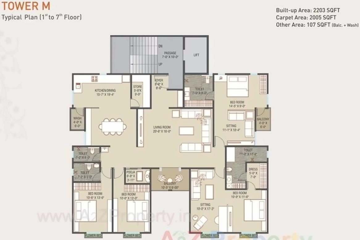 Layout of real estate project Shyamal Park located at Tandalaja, Vadodara, Gujarat