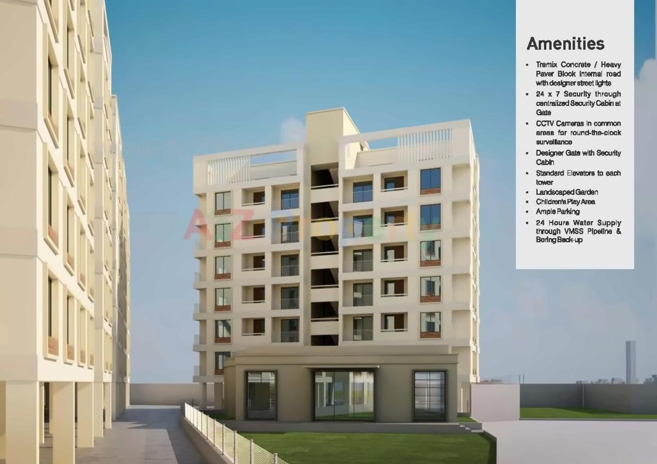 3D Elevation of real estate project Shyamal Park located at Tandalaja, Vadodara, Gujarat