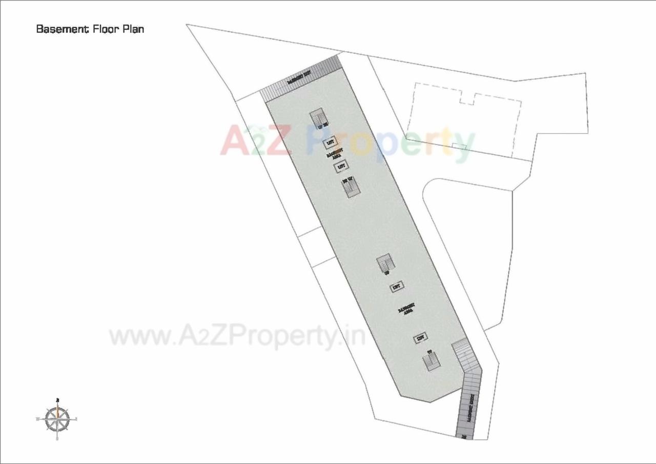 Layout of real estate project Shyamal Park located at Tandalaja, Vadodara, Gujarat