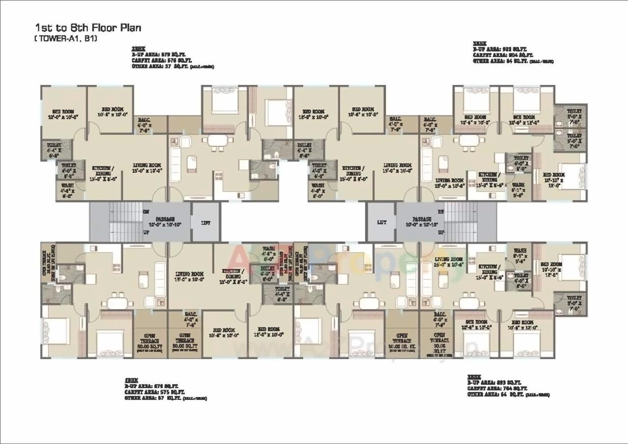 Layout of real estate project Shyamal Park located at Tandalaja, Vadodara, Gujarat