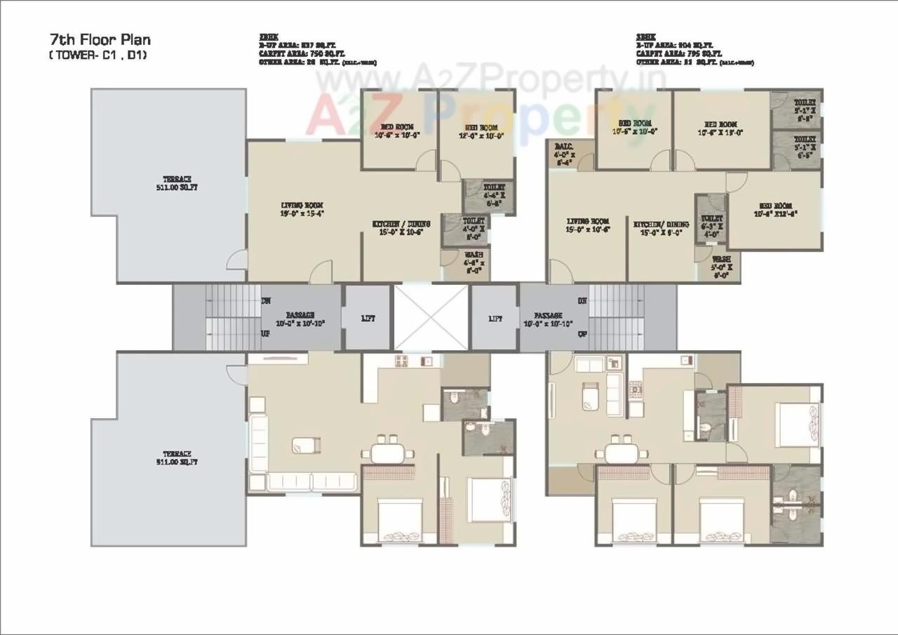 Layout of real estate project Shyamal Park located at Tandalaja, Vadodara, Gujarat