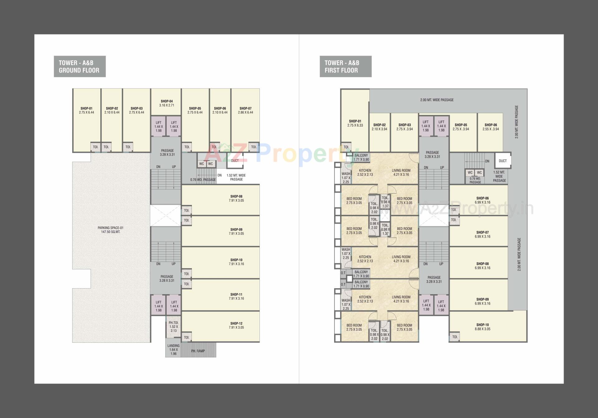Layout of real estate project Shyamal Pride located at Danteshwar, Vadodara, Gujarat