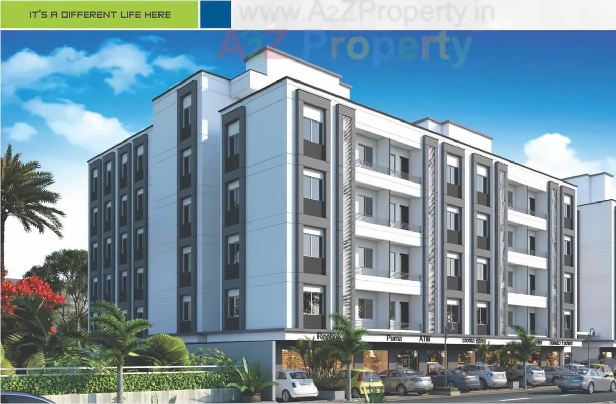 3D Elevation of real estate project Siddeshwar Honest located at Sayajipura, Vadodara, Gujarat