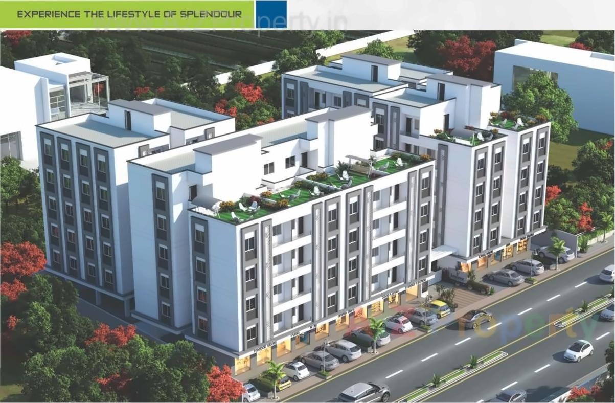 3D Elevation of real estate project Siddeshwar Honest located at Sayajipura, Vadodara, Gujarat