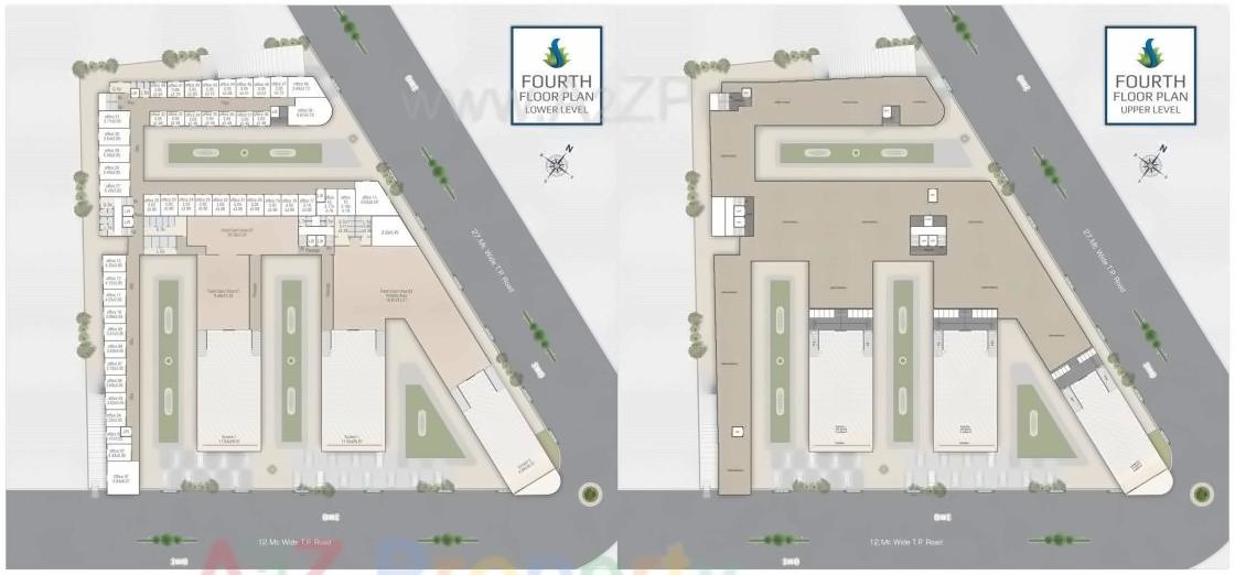 Layout of real estate project Siddeshwar The Business Harbour located at Kapurai, Vadodara, Gujarat