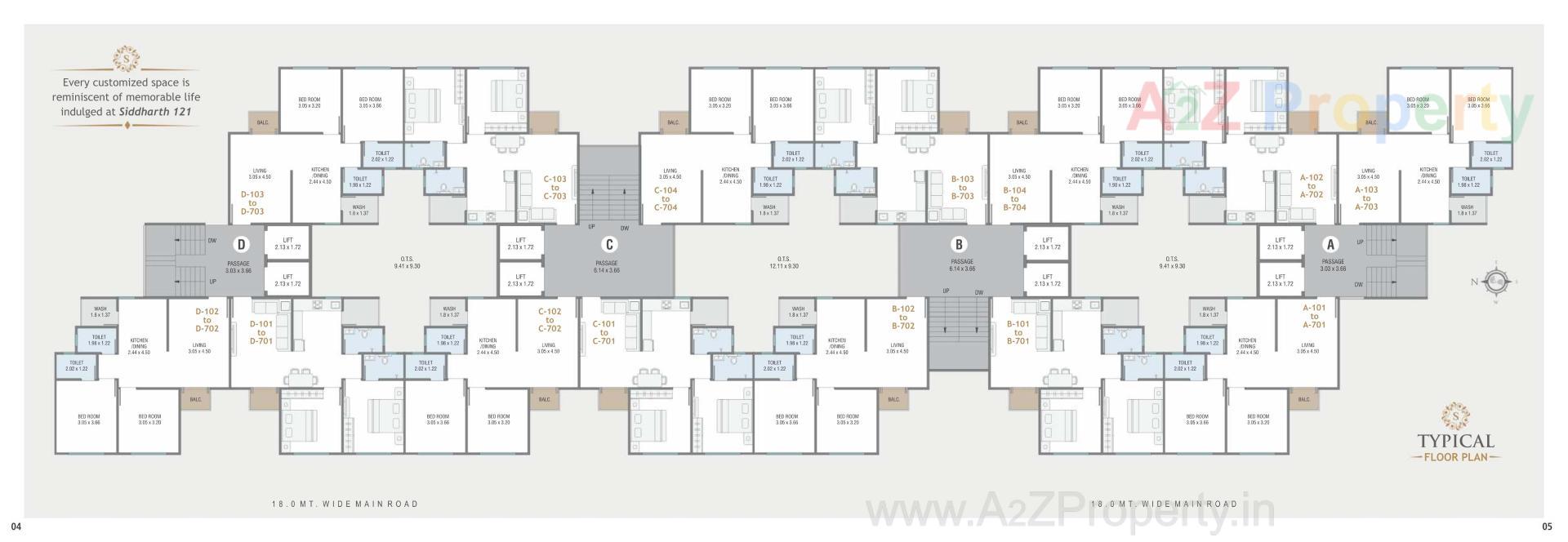 Layout of real estate project Siddharth located at Kapurai, Vadodara, Gujarat