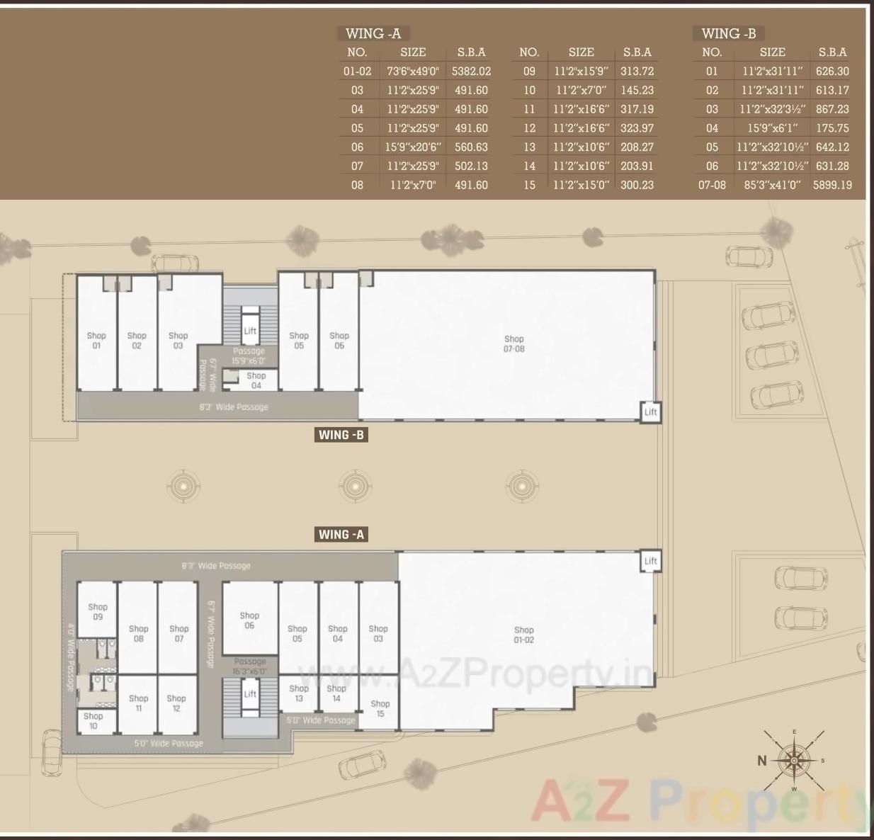 Layout of real estate project Siddharth Annexe located at Sama, Vadodara, Gujarat