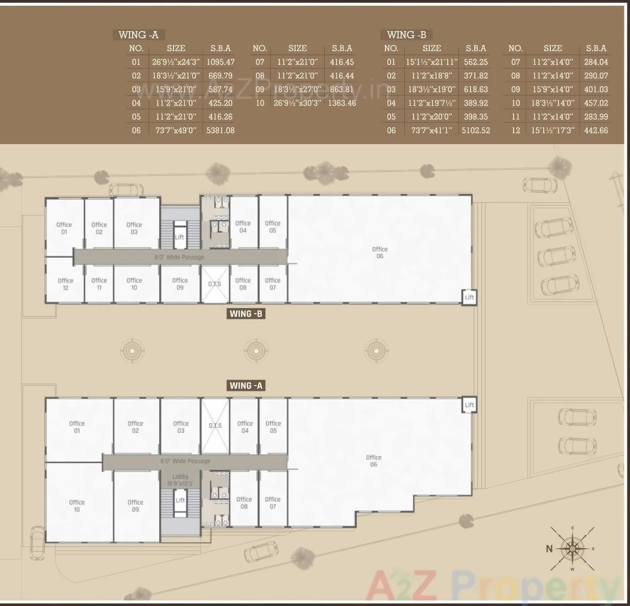Layout of real estate project Siddharth Annexe located at Sama, Vadodara, Gujarat