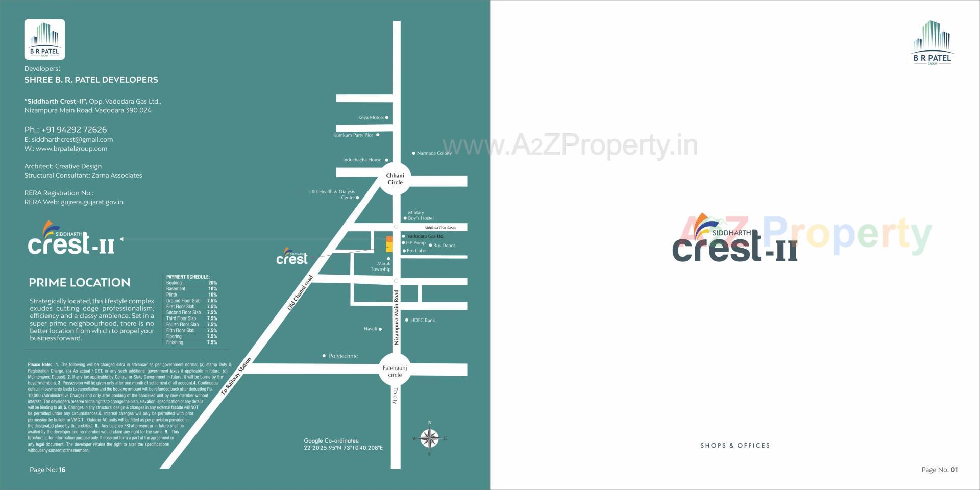  of real estate project Siddharth Crest Ii located at Nizampura, Vadodara, Gujarat