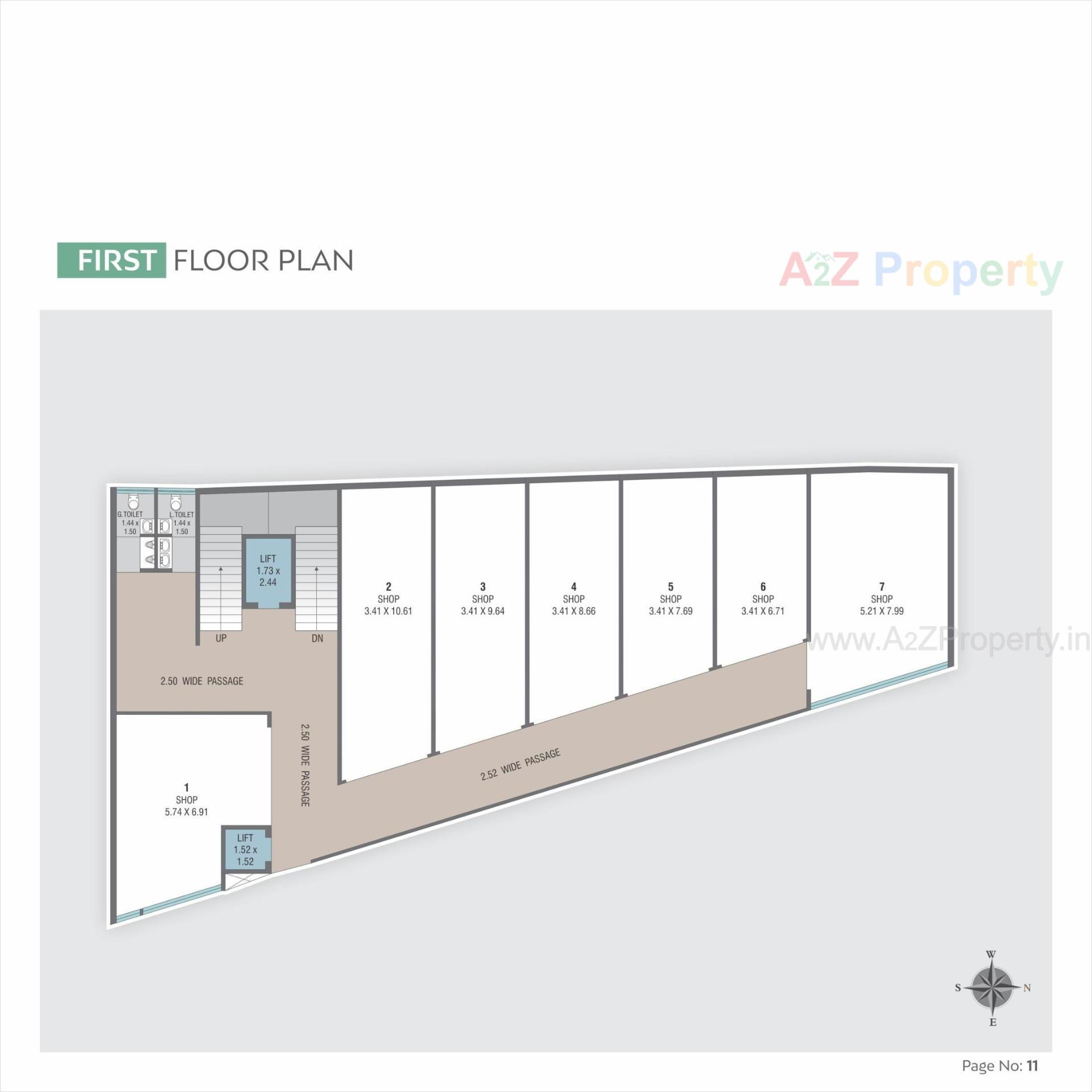 Layout of real estate project Siddharth Crest Ii located at Nizampura, Vadodara, Gujarat