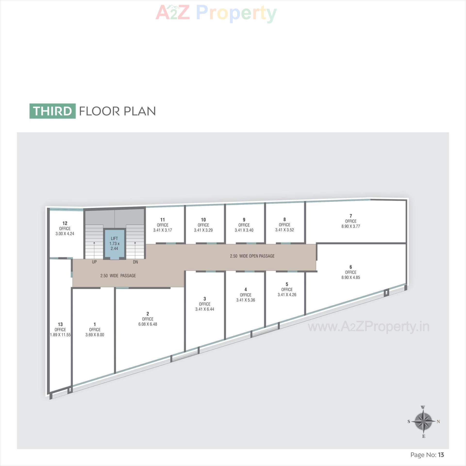 Layout of real estate project Siddharth Crest Ii located at Nizampura, Vadodara, Gujarat