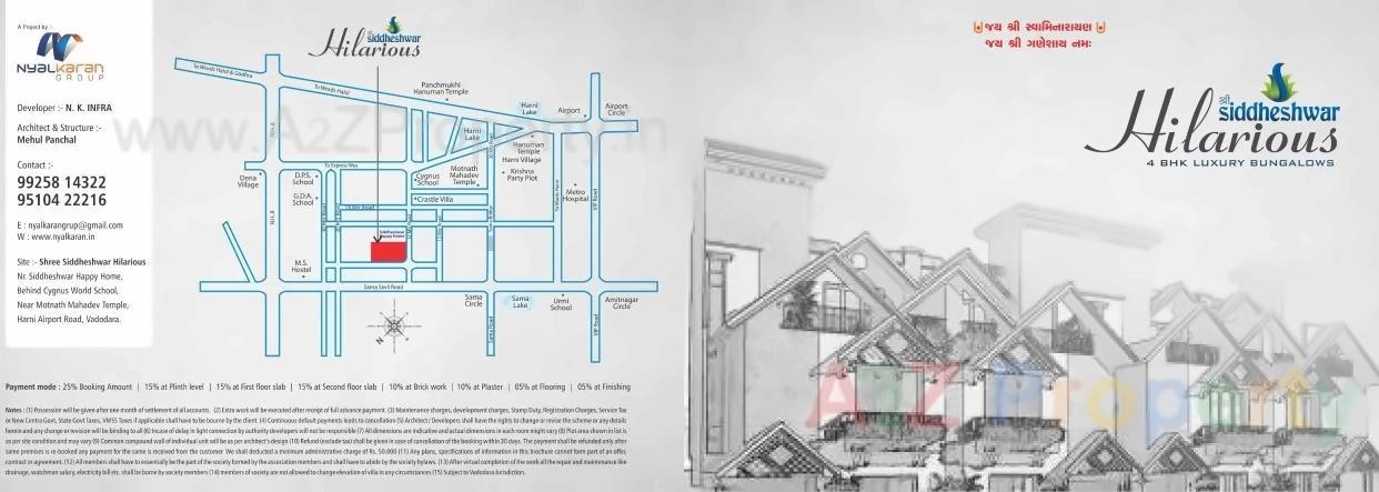  of real estate project Siddheshwar Hilarious located at Harni, Vadodara, Gujarat